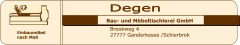 Logo Degen Bau- und Möbeltischlerei GmbH