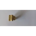 Handgefertigter Herrenring, Gelbgold 585 mit 20 Gramm Gewicht.