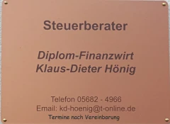 Dipl. Finanzwirt Klaus Dieter Hönig Steuerberater Homberg