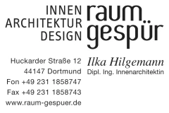 Dipl.-Ing. Ilka Hilgemann Raumgesp&uuml;r Innenarchitektin AKNW Dortmund