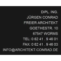 Dipl.-Ing. J&uuml;rgen Conrad freier Architekt Worms