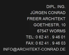 Dipl.-Ing. Jürgen Conrad freier Architekt Worms