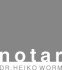 Logo Dr. Heiko Worm Notar