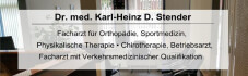 Logo Dr.med. K.-H. Stender Arzt f. Orthop. u. phys. Therapie Sportmed. Chirotherapie