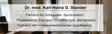 Logo Dr.med. K.-H. Stender Arzt f. Orthop. u. phys. Therapie Sportmed. Chirotherapie