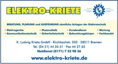 Logo Elektro Kriete Elektrotechnik