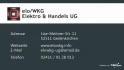 Logo elo/WKG Elektro & Handels UG (haftungsbeschränkt)