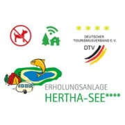 Logo Hertha-See Campingplatz, Minigolf, Strandbad
