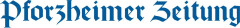 Logo Esslinger GmbH & Co., J. Druck u. Verlag d. Pforzheimer Zeitung u. PZ-Extra