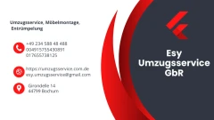 Esy Umzug Entr&uuml;mpelgsservice Bochum