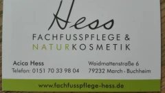 Fachfußpflege & Naturkosmetik Acica Hess March