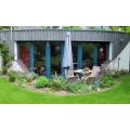 Die Terrasse der Ferienwohnung
