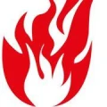 Logo feuerrot design