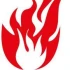 Logo feuerrot design