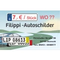 Filippi-Autoschilder Detmold
