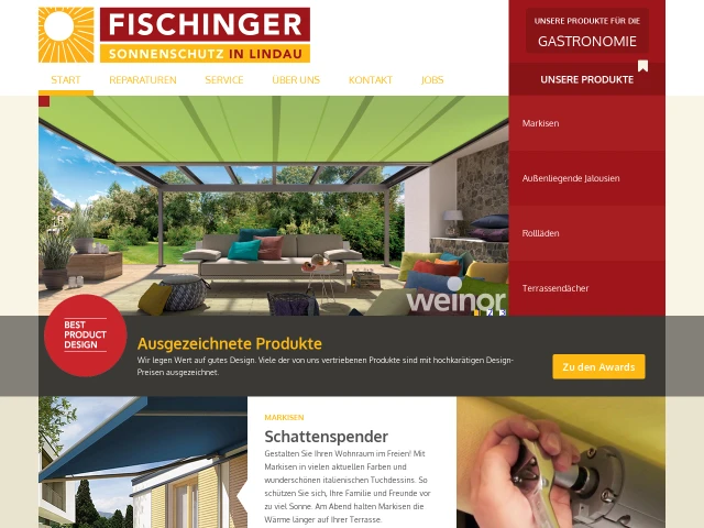 Fischinger Sonnenschutz Markisen Lindau | Mai 2026