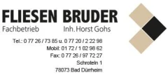 Logo Fliesen Bruder Inh. Horst Gohs