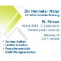 F&ouml;rster Malerwerkstatt Hennef