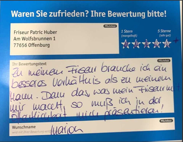 Friseur Patric Huber Offenburg Offnungszeiten Telefon Adresse