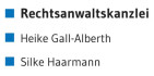 Logo Gall-Alberth Heike, Haarmann Silke, Rechtsanwaltskanzlei