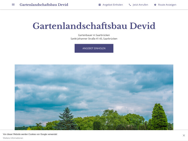 Gartenlandschaftsbau Devid Saarbrucken Offnungszeiten Telefon Adresse