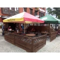 Der Gem&uuml;tliche Biergarten in der Fussg&auml;ngerzone