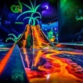 Logo Glow Karlsruhe 3D Schwarzlicht Minigolf