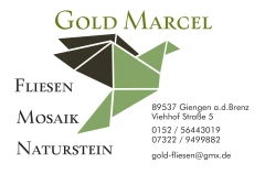 Gold Marcel Fliesen-Mosaik-Naturstein Giengen