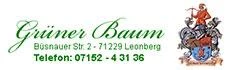 Logo Gr&uuml;ner Baum Restaurant Inh. Fam. Banzhaf