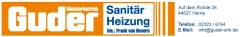 Logo Guder Sanitär - Heizung Frank van Bevern
