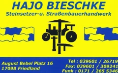 Hajo Bieschke Steinsetzer- u. Straßenbauerhandwerk Friedland