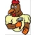 Logo Hammering Rooster