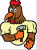 Logo Hammering Rooster