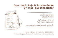 Hausärztliche Gemeinschaftspraxis Dr. Anja und Dr. Torsten Gerke, Dr. Susanne Reiter Bremen