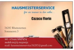 Logo Hausmeisterservice für sie immer in der nähe ... Cazacu Florin