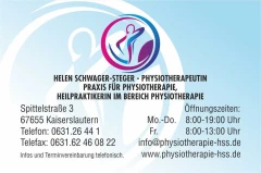 Helen Schwager-Steger Praxis für Physiotherapie Kaiserslautern