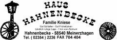 Hotel Pension Haus Hahnenbecke Meinerzhagen