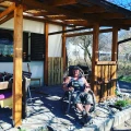 Terrasse gebaut mit Dach in S&uuml;dtirol - Prad am Stilfser Joch - Martin-Max Z&uuml;hlke