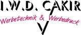 Logo I.W.D. Industrie- und Werbedruck Cakir