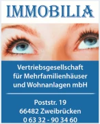 IMMOBILIA GMBH - Seit 1996 die erste Adresse für Ihre Immobilie in Zweibrücken!