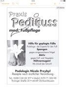 Behandlungsangebot der Praxis Pedikuss Nicole Przybyl