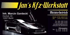 Jan's Kfz-Werkstatt Marcin Gardecki Berlin