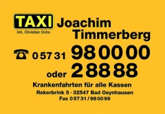 Joachim Timmerberg Funktaxen und Krankentransport Bad Oeynhausen