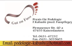 Kabashi, Fejzullah Praxis f&uuml;r Podologie Kaiserslautern