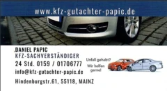 KFZ-Sachverst&auml;ndiger Papic Mainz