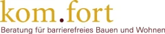 Logo kom.fort e.V. Beratung f. Barrierefreies Bauen u. Wohnen Verein