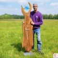 Logo Kunst in Holz Kunstobjekte und Holzdesign bei Mario Mannhaupt