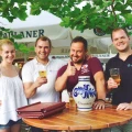 Biergarten mit leckerem Apfelwein der Kelterei Steden aus Oberursel und Wehrheimer Landapfelwein