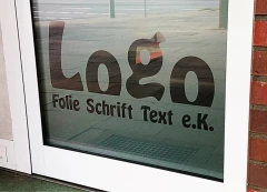 Logo Folie Schrift Text E.K. Hamburg
