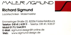 Logo Maler Sigmund Richard Sigmund